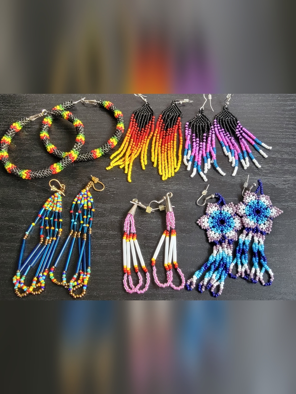 Handmade Multicolor Beaded Earrings Collection - Women Jewelry